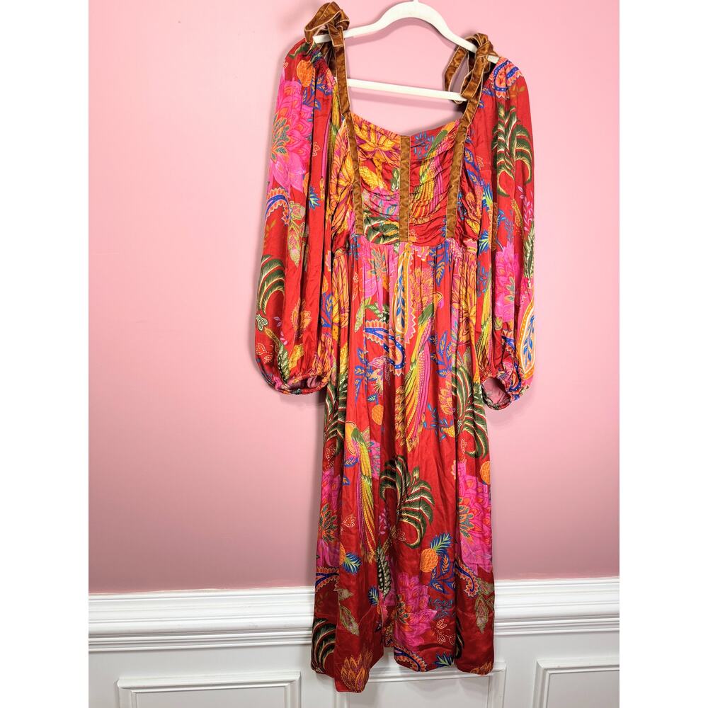 Farm Rio Mystic Bush Midi Dress Size Large - Picture 3 of 9